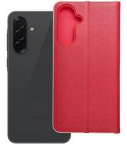 Raudnas (Auksinės spalvos) atverčiamas dėklas Samsung Galaxy A36 5G telefonui "Luna Book"