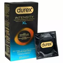 Durex Intensity XL itin plonas prezervatyvas be latekso, 61 mm