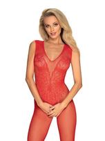 Kūno kojinė Obsessive N112, raudona, XL/XXL