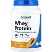 Nutricost, Išrūgų baltymai, šokoladas PB, 2 svarai (907 g)