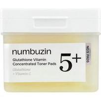 Numbuzin, Nr. 5 koncentruoto glutationo vitamino tonerio pagalvėlės, 70 pagalvėlių, 180 ml (6,08 fl oz)