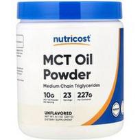 Nutricost, MCT aliejaus milteliai, be skonio, 8,1 uncijos (227 g)