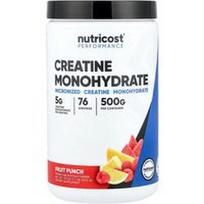 Nutricost, „Performance“, kreatino monohidratas, vaisių punšas, 500 g