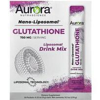 Aurora Nutrascience, Nano-Liposomal®, glutationo, liposominis gėrimų mišinys, 30 pakelių po 9 g (0,32 uncijos)