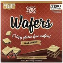 ChocZero, Aukščiausios kokybės sausainiai, vafliai, lazdyno riešutų skonio, 16 sausainių, 8 uncijos (224 g)