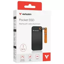 Verbatim 1TB SSD drive - keychain with USB 3.2 gen.2 cable, black-orange | black-orange 32193