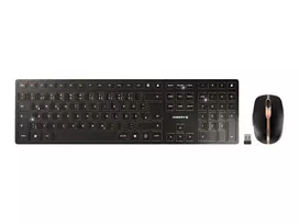 Cherry DW 9100 SLIM Keyboard and Mouse Set Wireless Keyboard and Mouse Set (JD-9100DE-2) (JD9100DE2)