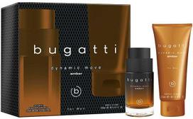 Sirowa BUGATTI Dynamic Move Amber dovanų rinkinys (tualetinis vanduo 100 ml + dušo želė 200 ml)