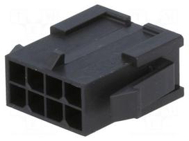 Plug | wire-wire | male | Micro-Fit 3.0 | 3mm | PIN: 8 | w/o contacts