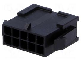 Plug | wire-wire | male | Micro-Fit 3.0 | 3mm | PIN: 10 | w/o contacts