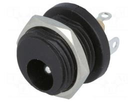 Socket | DC supply | male | 5,5/2,5mm | 5.5mm | 2.5mm | soldering