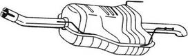 BOSAL 185-129 Galinis duslintuvas