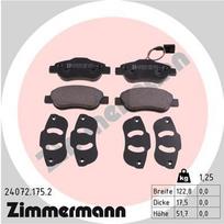 ZIMMERMANN 24072.175.2 Stabdžių trinkelių rinkinys, diskinis stabdys