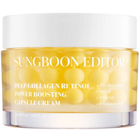 SUNGBOON REDAKTORIUS Gilus kolageno retinolio galios stiprinantis kapsulės kremas veido odai 50ml