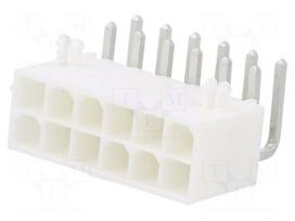 Connector: wire-board | socket | male | data | Mini-Fit Jr | PIN: 12