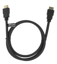 Didelės spartos Flex HDMI kabelis DELTACO, 1M, su užraktu, 4K UHD, juodas / HDMI-1010D-FLEX