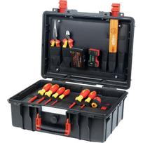 Wiha tool case Basic Set L electric (red/yellow, 46 pieces, with case)