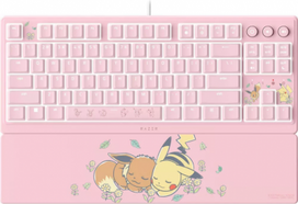 Razer Ornata V3 Tenkeyless | Gaming keyboard | Wired | US | Razer Mecha-Membrane Switches | Wrist Rest | Pikachu Eevee Edition RZ03-04882400-RUEA | 8887910074282