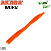 Guminukas AKARA Trout Time WORM 3, 75 mm, 100 (W3-100-GR-F10)
