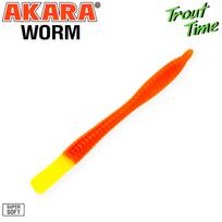 Guminukas AKARA Trout Time WORM 3, 75 mm, 101 (W3-101-CH-F10)