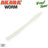 Guminukas AKARA Trout Time WORM 3, 75 mm, 12 (W3-12-SH-F10)