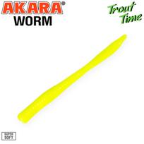 Guminukas AKARA Trout Time WORM 3, 75 mm, 04Y (W3-04Y-GR-F10)