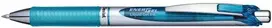 Pentel EnerGel Xm, ištraukiamas gelinis rašiklis, šviesiai mėlyna, mėlyna, sidabrinė, plastikas, guma, apvalus, 0,35 mm