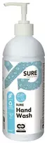 SURE Rankų muilas „Rankų muilas“, dozavimo butelyje, 500 ml, higieniškai švariai nuvalo rankas, sudėtyje yra augalinių medžiagų – 1 vnt. (100895639)