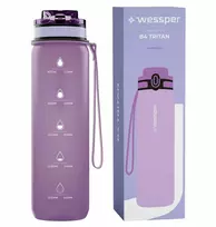 Gertuvė Wessper Butelis B4 TRITAN 1000 ml rausvos Violetinės (WES261-VI)