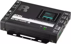 ATEN True 4K HDMI per IP imtuvas su PoE, 4096 x 2160 pikselių, AV imtuvas, 10000 m, laidinis, juodas, HDCP