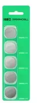 Green Cell Žalias CELL CR monetinės baterijos 5x CR2016 3V 80mAh lizdinėje pakuotėje