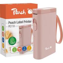 Peach etikečių spausdintuvas PE110 PE110-pi, 203 x 203 DPI, 60 mm/s, 1200 mAh, Bluetooth, USB C, tiesioginė terminė, rožinė