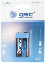 GSC evolution alkaline 6F22 (9V) šarminė baterija, 1 vnt./lizdinėje pakuotėje, 009000175