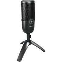 Cherry stalinis mikrofonas UM 3.0 JA-0700, 24 bit, 96 kHz, 120 dB, kardioidinis, USB, juodas, LED, ausinių išėjimas, stovas