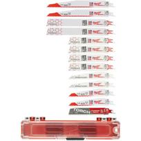 Milwaukee stūmoklinio pjūklo ašmenų rinkinys 49472231, 13 vnt., 150 mm, 230 mm, universalus, mediena, metalas, plastikas