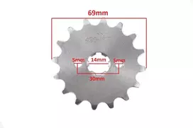 Other Priekinė žvaigzdutė 420-16t 14x17mm ATV CROSS 110/125 BRI