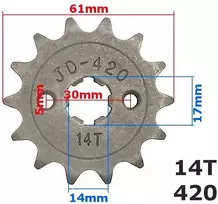 Other Priekinė žvaigzdutė 420-14z ATV 110/125 ROB