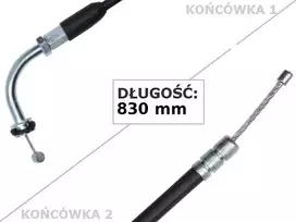 Other Gatvės motociklo akseleratoriaus trosas 830 mm