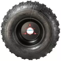 Other RATLANKIS SU PADANGA ATV RATAS 8'' 3 VARŽTAIS GALINIS 18x9.50-8