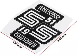 Other LIPDUKAS SIMSON S51 ENDURO SIDABRINIS RINKINYS. CAT-E