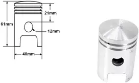 Other CILINDRAS SIMSON KR51 SR4-2 SR4-4 DUO 4/1 40mm KOMPLEKTAS. DE