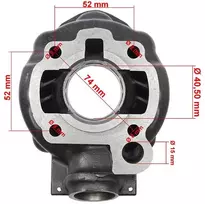 Other CILINDRAS YAMAHA DT/TZR RIEJU RR/RRX/TANGO/MRT/MRX APRILIA RS/RX 50 40mm ROB