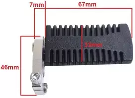 Other VAIRUOTOJO KIŠENĖS PĖDŲ ATRAMA KAIRĖJE/DEŠINĖJE KOMPLEKTAS BRI