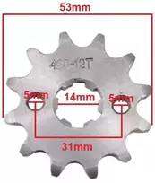 Other Priekinė žvaigzdutė 420-12t 14x17mm ATV 110/125 HB