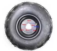 Other RATLANKIS SU PADANGA/ATV RATAS 7'' 16x8x7 3 VARŽTAI