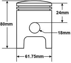 Other Stūmoklinis WSK 175 R3 61.75 KOMPLEKTAS