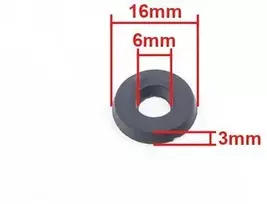Other Guminė poveržlė ATV 125/200 6x16x3mm NAUJA HB