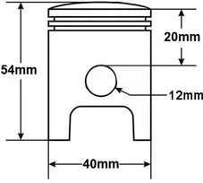 Other CILINDRAS PIAGGIO NRG 50 40mm LC PIN 12mm 5-KARTOS HW