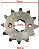 Other Priekinė žvaigzdutė 420-12t 14x17mm ATV 110/125