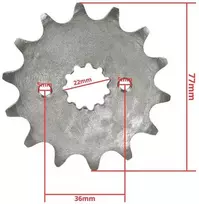 Other PRIEKINIS ŽVAIGŽTIS 520-14z CFMOTO 250 NK CHOHO